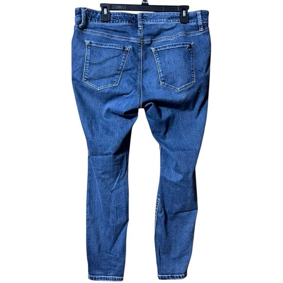 Jessica Simpson Kiss Me Skinny Jeans Sz 16W Sweet Charlotte Dark Wash - Picture 5 of 7